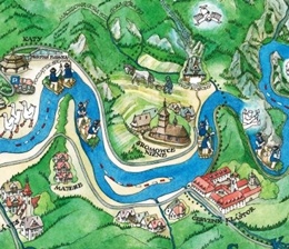 mapa spływu Dunajcem