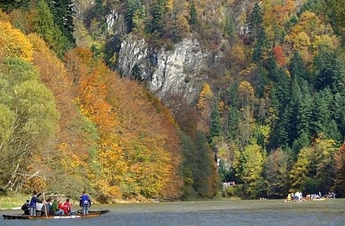 Przełom Dunajca jesienią